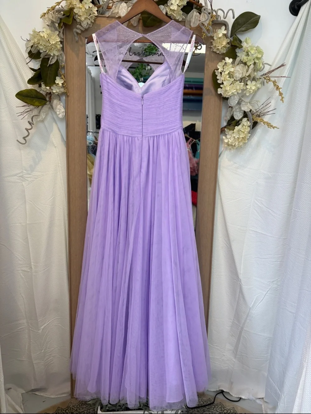 JJs House Lavender Prom Dress with Spaghetti Straps - Picture 6 of 6